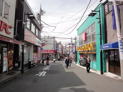 駅前から商店街
